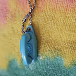 The Princess Phone It's Little It's Lovely Keychain Baby Blue